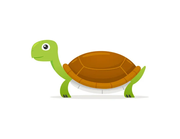 Щаслива Черепаха Векторна Ілюстрація — стоковий вектор
