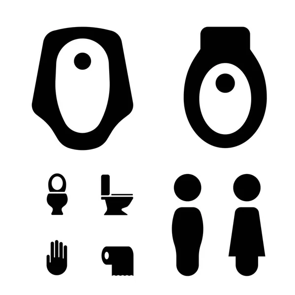 Set of toilet vector icon — Stock Vector