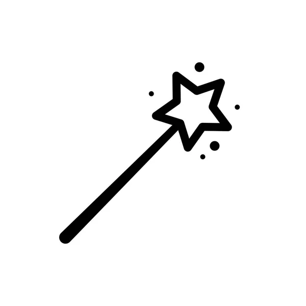 Волшебная палочка феи. Изолированная векторная икона — стоковый вектор