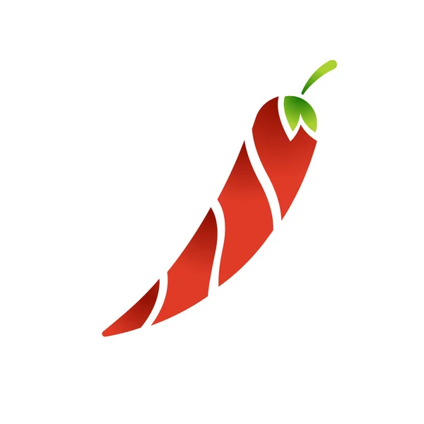 Arte de papel de chile rojo — Vector de stock