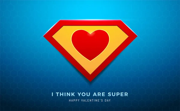 mavi arka plan üzerinde süper kalp