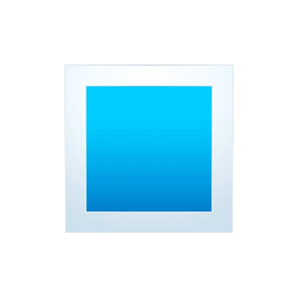 Scatola blu astratta. Illustrazione vettoriale isolata — Vettoriale Stock
