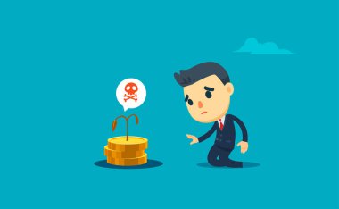 Bir işadamı ölü para mahsulünü yas tutuyor.