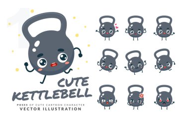 Kettlebell 'in vektör kümesi. Bölüm 1