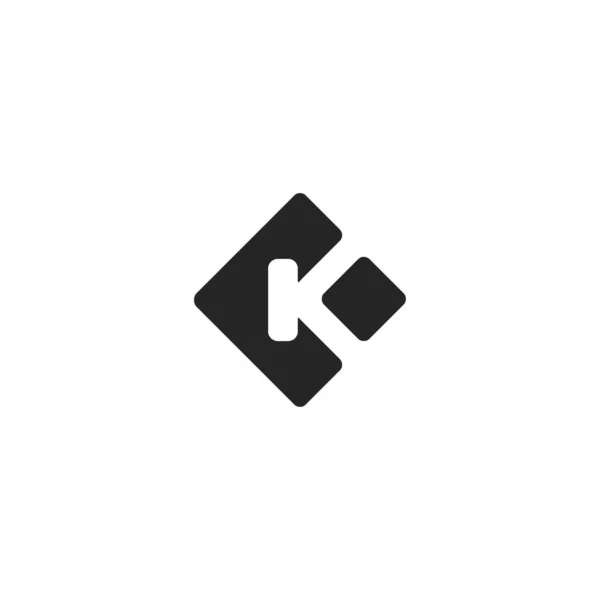 K标志的首字母很简单 很现代 — 图库矢量图片