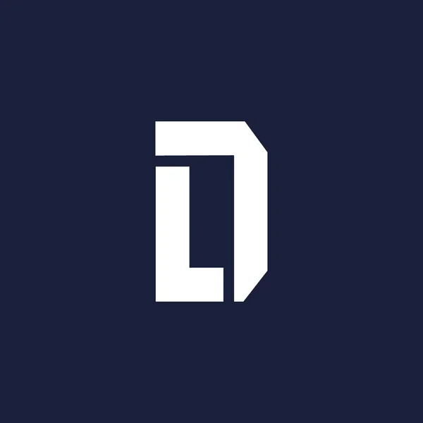 Sederhana Dan Modern Inisial Logo Desain - Stok Vektor