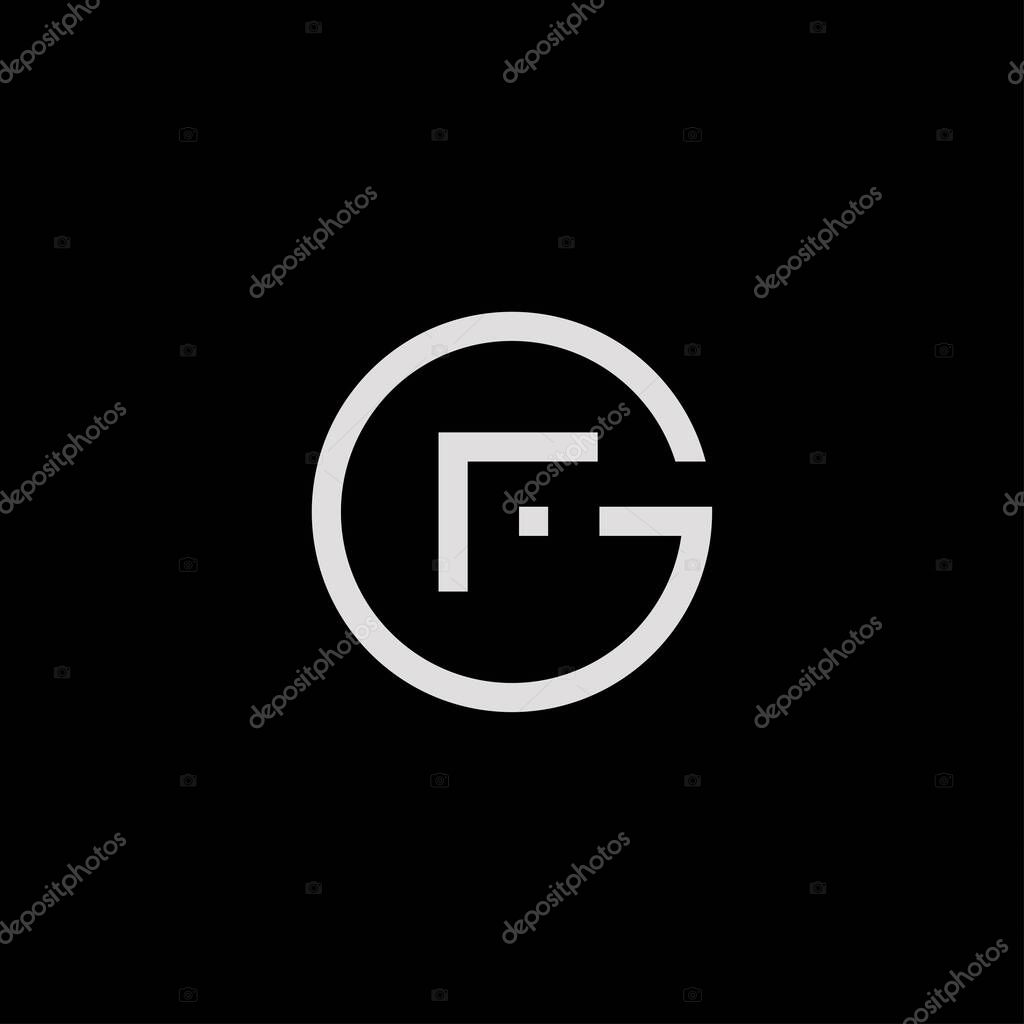 Cool and elegant design initial letter FG