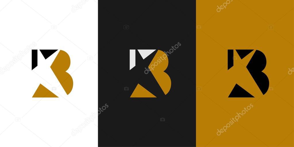 Strong and modern B star logo design