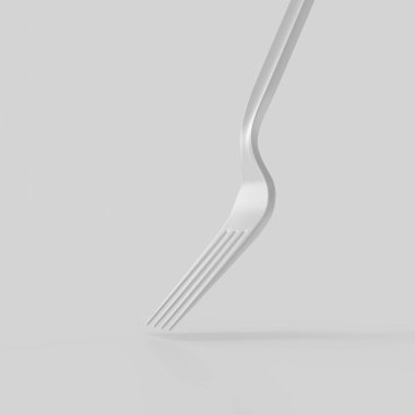 Üniforma arka planında 3 boyutlu geri dönüştürülebilir çatal bıçak takımı