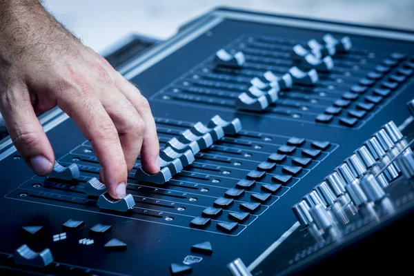 Profesional Studio Equipment Sound Mixing — Stock Photo, Image