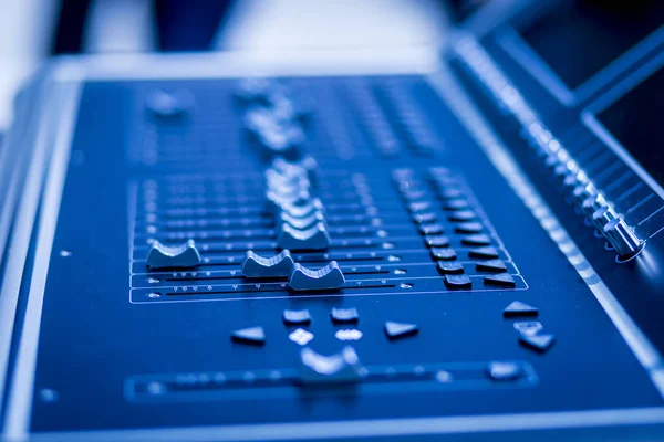 Profesional studio equipment for sound mixing .