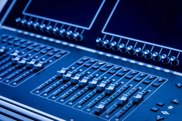 Profesional studio equipment for sound mixing .