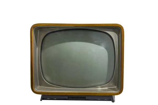 Vintage Lub Telewizji Białym Tle — Zdjęcie stockowe