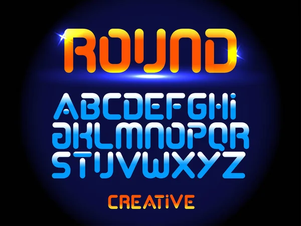 Polices Future Font Creative Modern Alphabet Fonts Typographie Police Arrondie — Image vectorielle