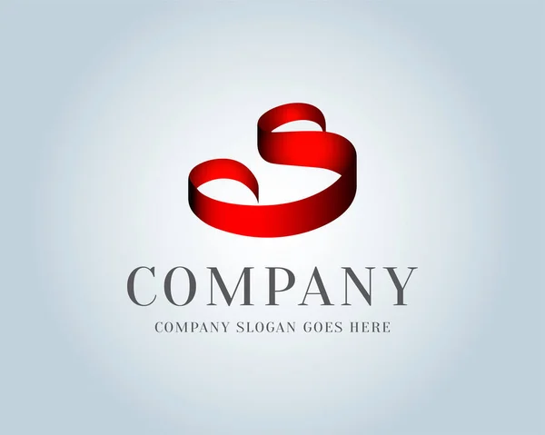Логотип Пензля Стрічки Letter Елементи Шаблону Дизайну Логотипу Letter Ізольована — стоковий вектор