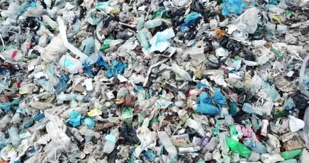 Poluição Ambiental Problema Ambiental Vista Superior Depósito Lixo — Vídeo de Stock