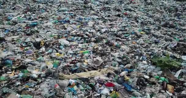 Śmieci Morskie Składowiska Odpadów Śmieci Platformy Śmieci Składowiska Odpadów — Wideo stockowe