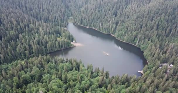 Rodzaj Wysokości Nad Jeziorem Górskim — Wideo stockowe