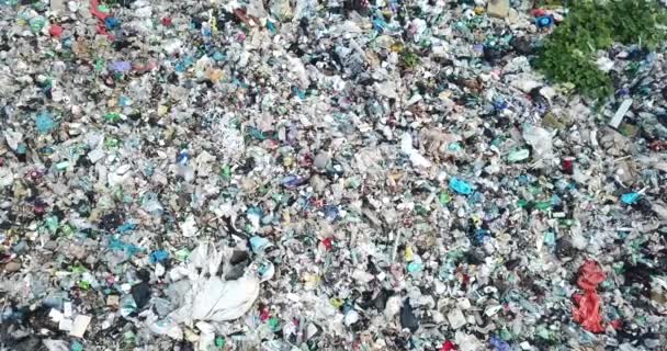 Plástico Las Montañas Basura Montaña Gran Pila Basura Basura Degradada — Vídeos de Stock