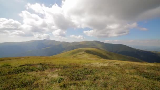 Time Lapse Ukrainian Mountains Carpathians Summer — Stock Video