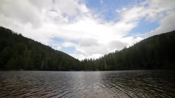 Tempo Voltas Paisagem Rio Montanha — Vídeo de Stock