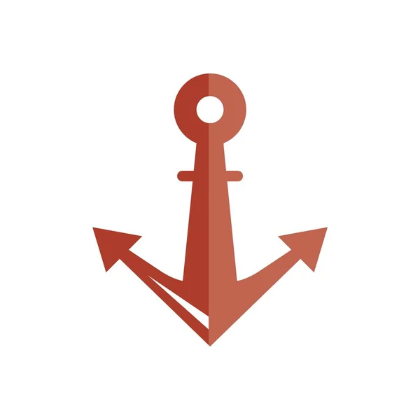 Símbolo Ancla Sailor Logo — Vector de stock