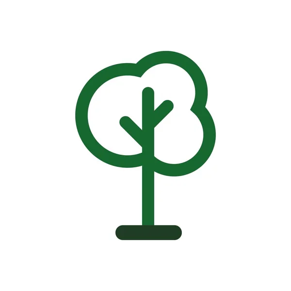 Green Forest Vector Icon — Vector de stoc