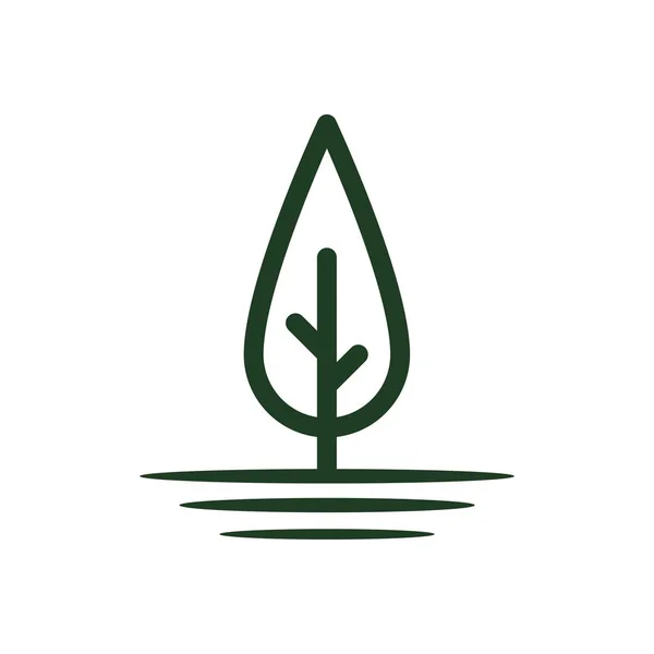 Grön Skog Vektor Symbol — Stock vektor