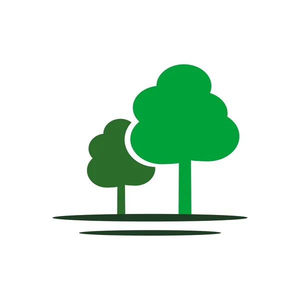 Green Forest Vector Icon — Stock Vector