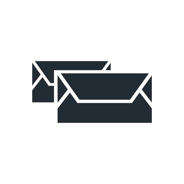 Simbolo Mail Semplice Busta — Vettoriale Stock