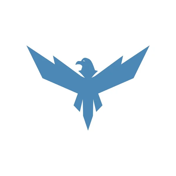 Fliegendes Adler Jäger Maskottchen — Stockvektor
