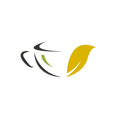 Kahve ve çay vektör simgesi