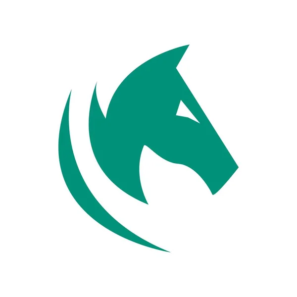 Logotipo Personagem Cabeça Cavalo — Vetor de Stock