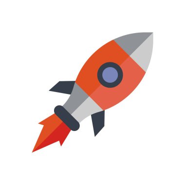 Astronot roket uzay gemisi simgesi