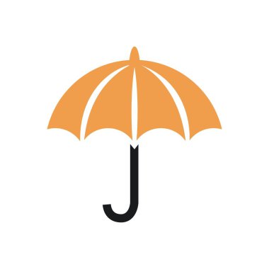 Basit sonbahar şemsiye vektör