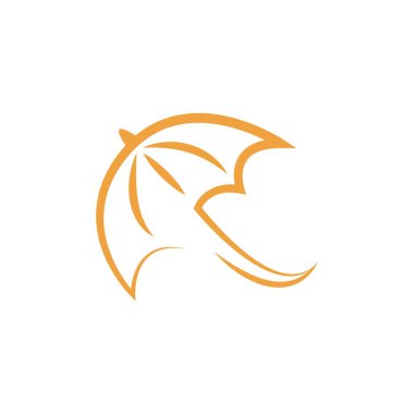 Basit sonbahar şemsiye vektör