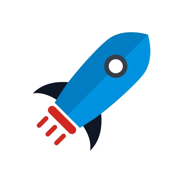 Astronaut Rocket Spaceship Icon — Stock Vector