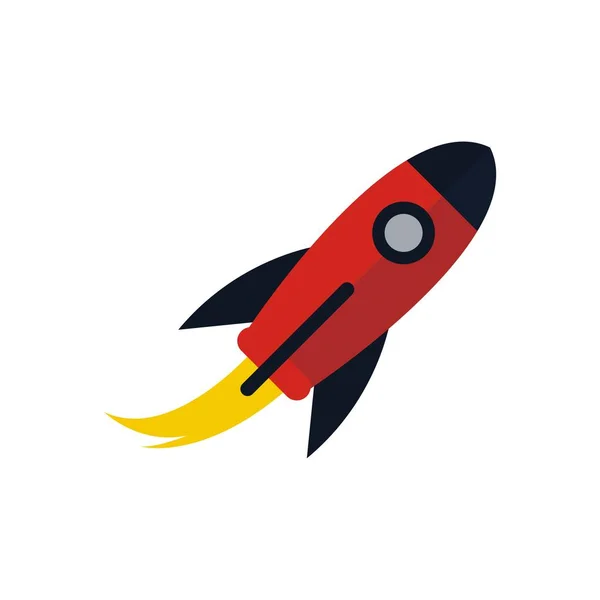 Astronauta Cohete Nave Espacial Icono — Vector de stock