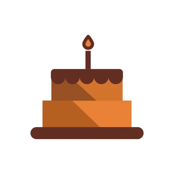 Sweet Cake Vector Icon — Stock Vector