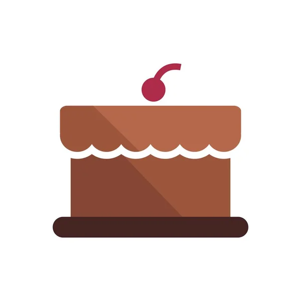 Söta Cake Vektor Symbol — Stock vektor