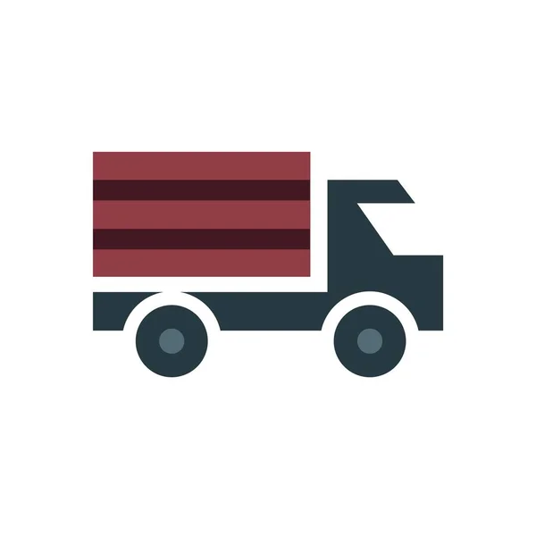 Levering Vrachtwagen Vector Pictogram — Stockvector