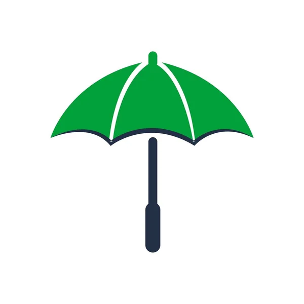 Simple Autumn Umbrella Vector — Stock Vector