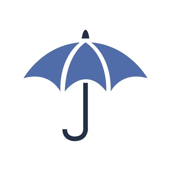 Jednoduchý Podzimní Deštník Vektor — Stockový vektor