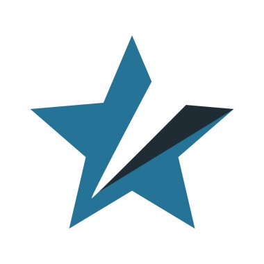 Yaratıcı vektör yıldız simgesi