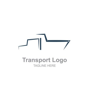 Basit bir nakliye kamyonu logo