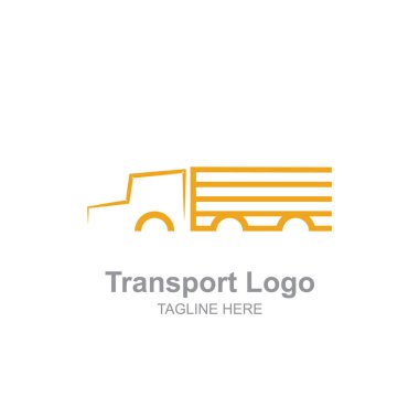 Basit bir nakliye kamyonu logo