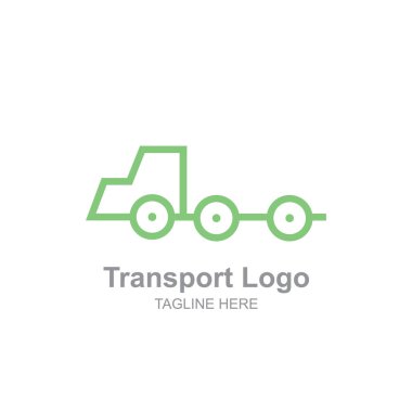 Basit bir nakliye kamyonu logo