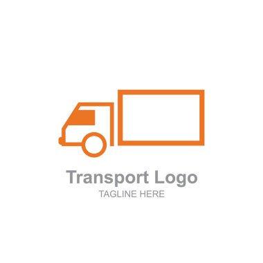 Basit bir nakliye kamyonu logo