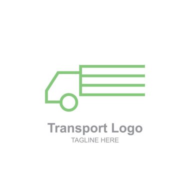 Basit bir nakliye kamyonu logo