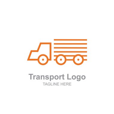 Basit bir nakliye kamyonu logo